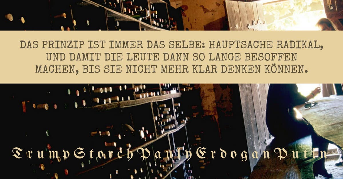 Trump, Storch, Petry, Seehofer, Scheuer? Kanzlerkandidatur mit Hetze? © Tom Rübenach