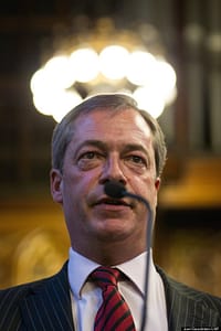 Farage sein Bärtchen vor drei Jahren © Joel Goodman/LNP