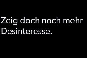 Zeig doch noch mehr Desinteresse bei der AfD