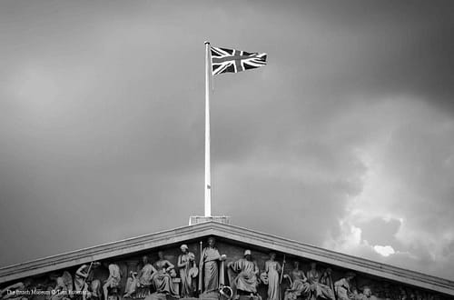 Der Union Jack auf dem British Museum © Tom Rübenach